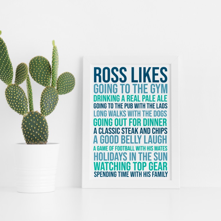 Likes Typography Poster