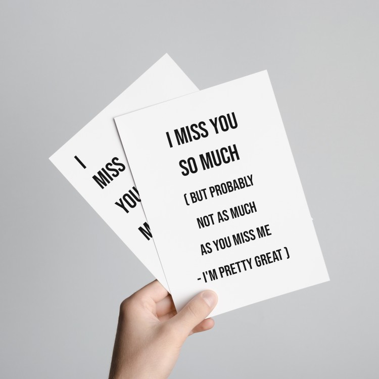 Missing You Collection Cards - Pack Of 8