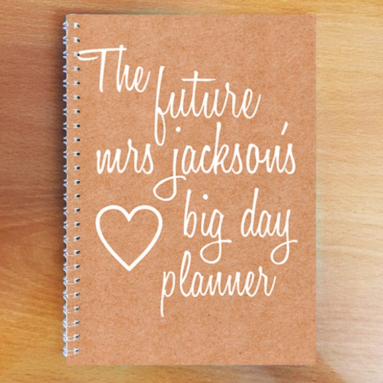 Personalised Photo Notebook - Wedding Planner A4